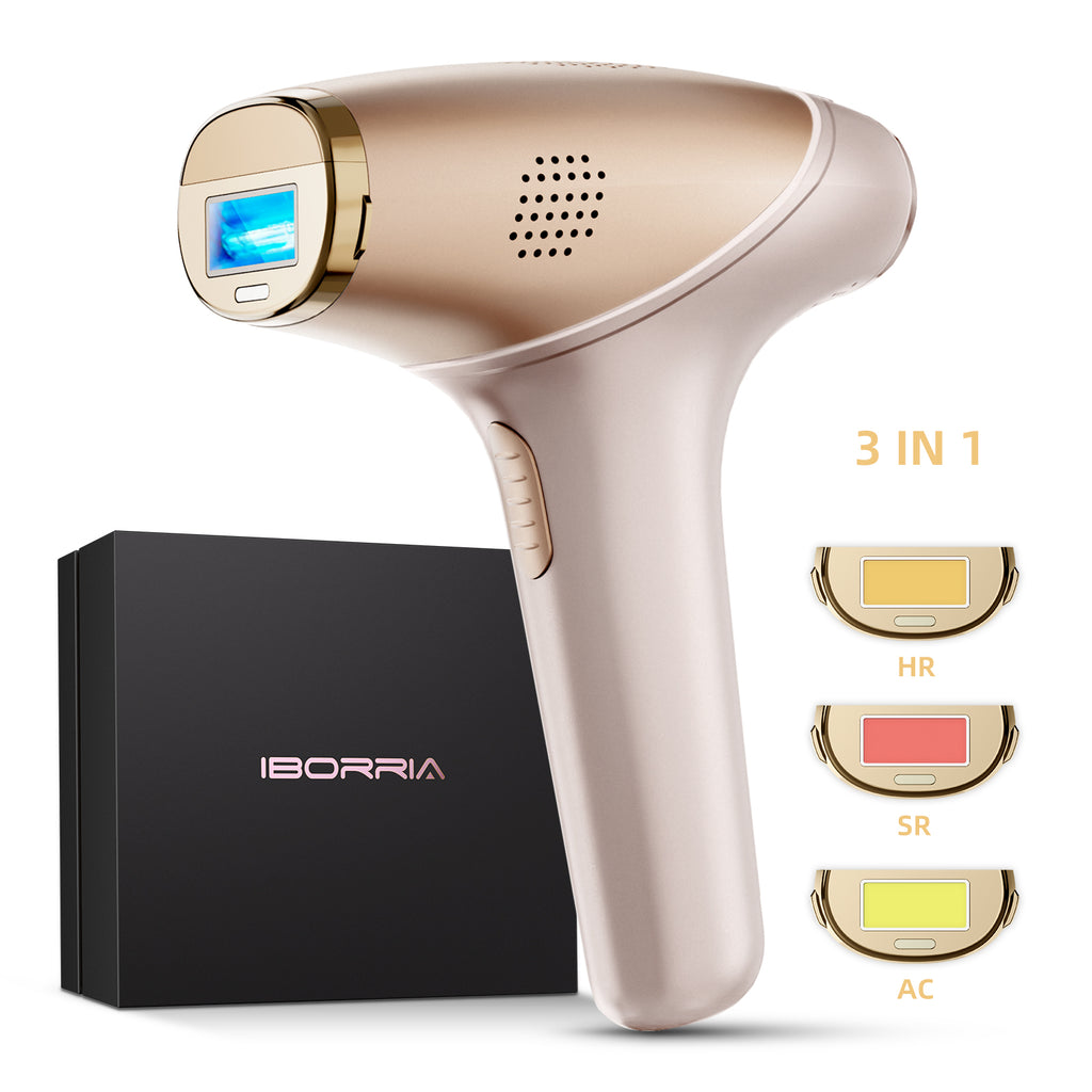 Premium T6 Unlimited Skin Sensor ICE Cold IPL Hair Removal with 3 replacement heads