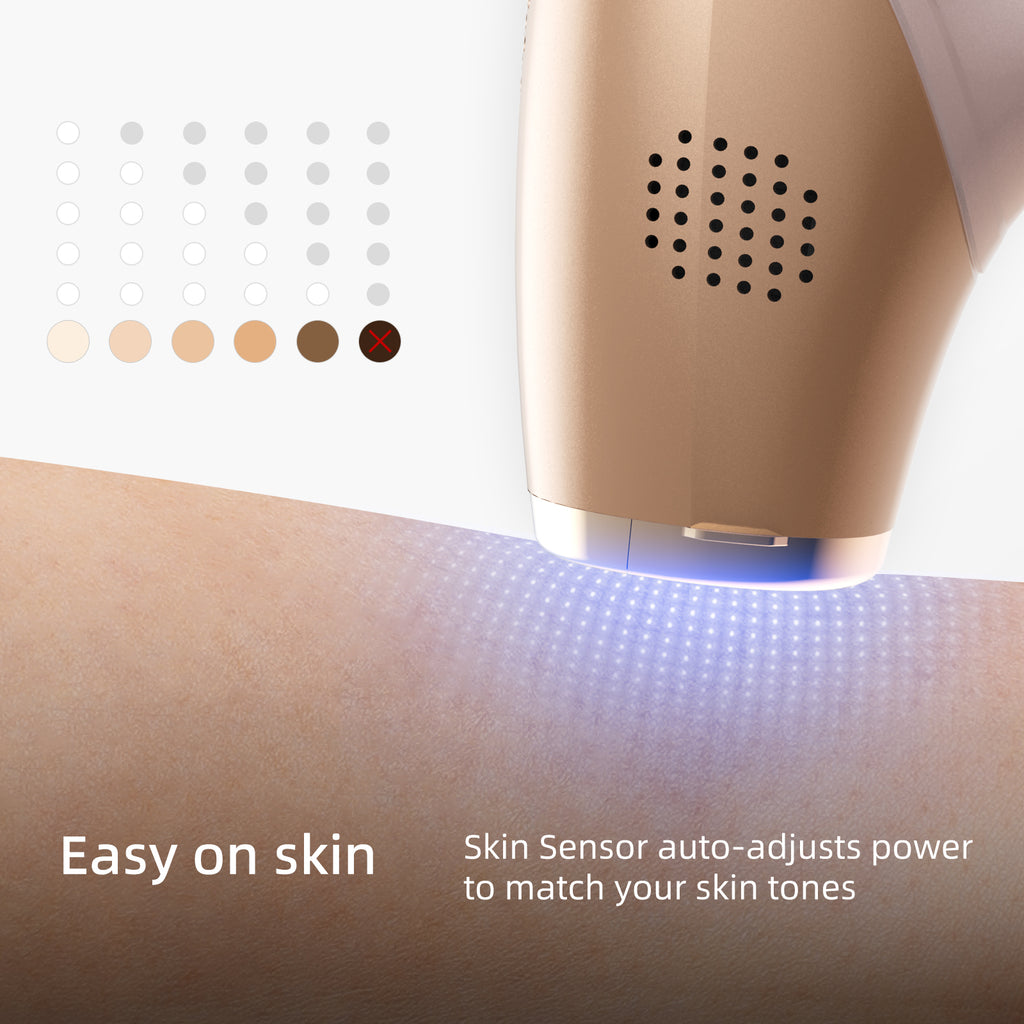 Premium T6 Unlimited Skin Sensor ICE Cold IPL Hair Removal with 3 replacement heads