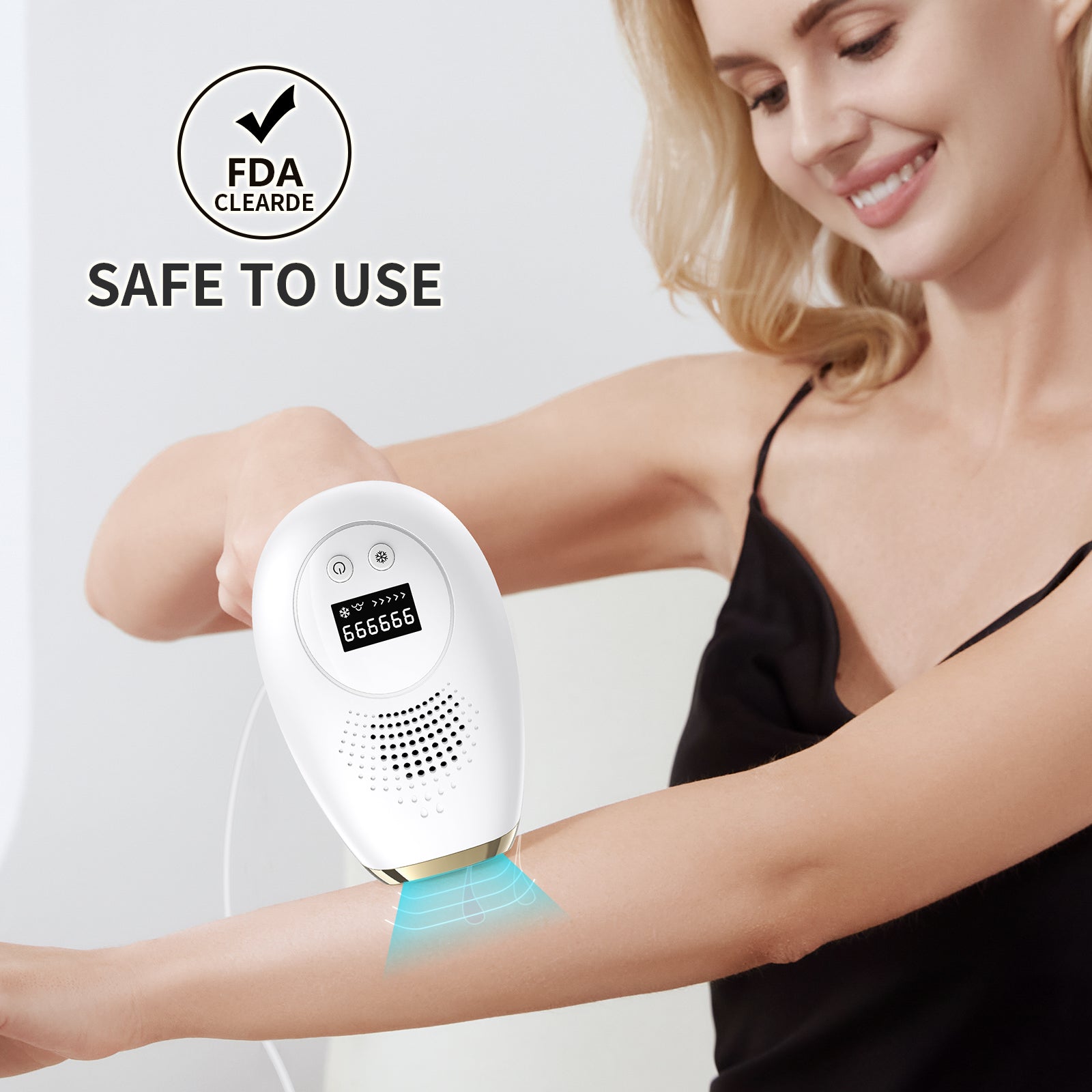 Iborria T1 Unlimited ICE Cold IPL Hair Removal with 4 replacement heads